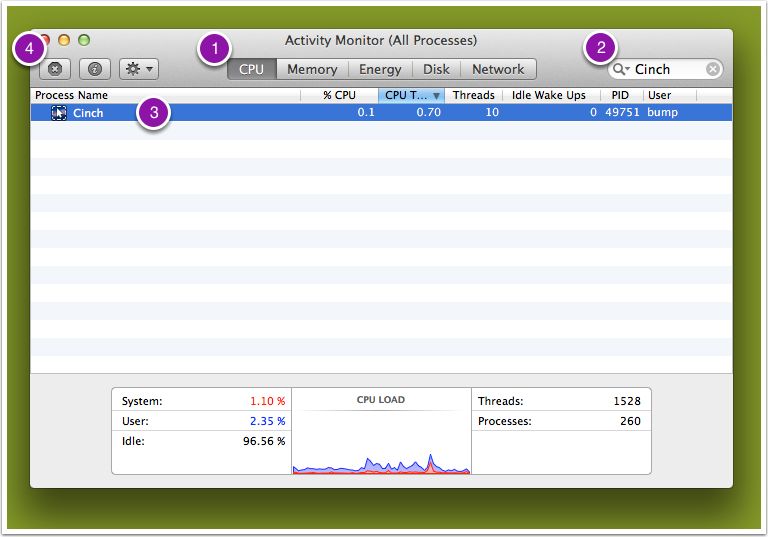 Activity Monitor (All Processes)