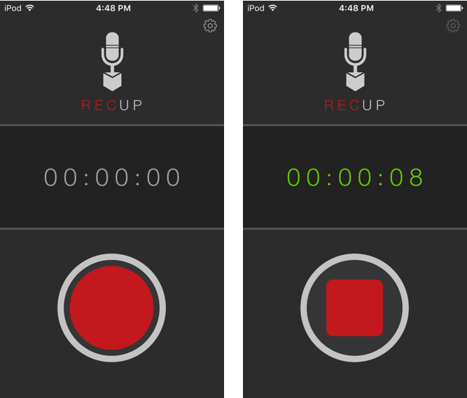 RecUp recording in action